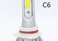 C6 مصباح المصباح LED التلقائي 3000K 6000K الكل في واحد بدون مروحة مبرد الخطيئة